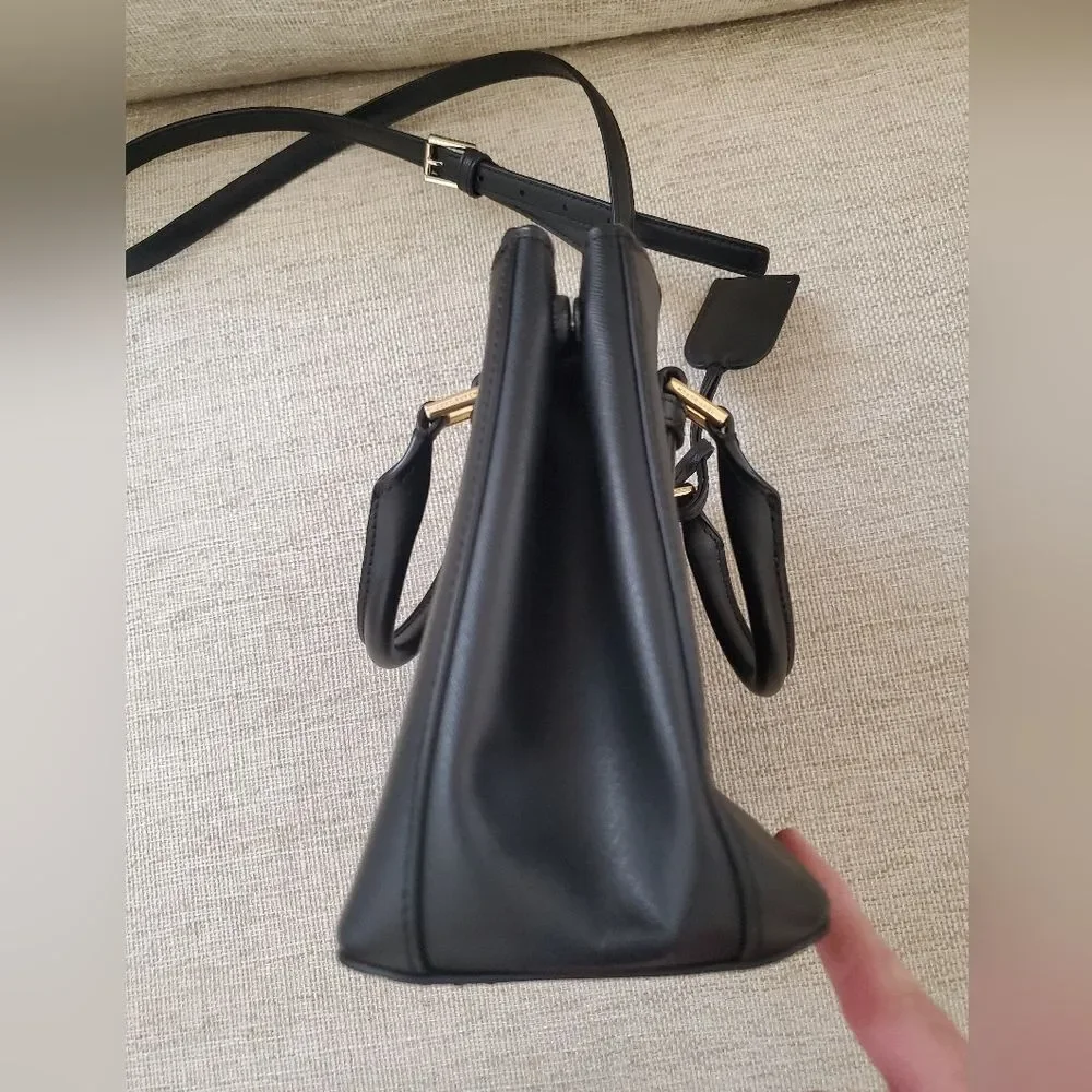 Tory Burch HFA031 Crossbody Bag Black Leather